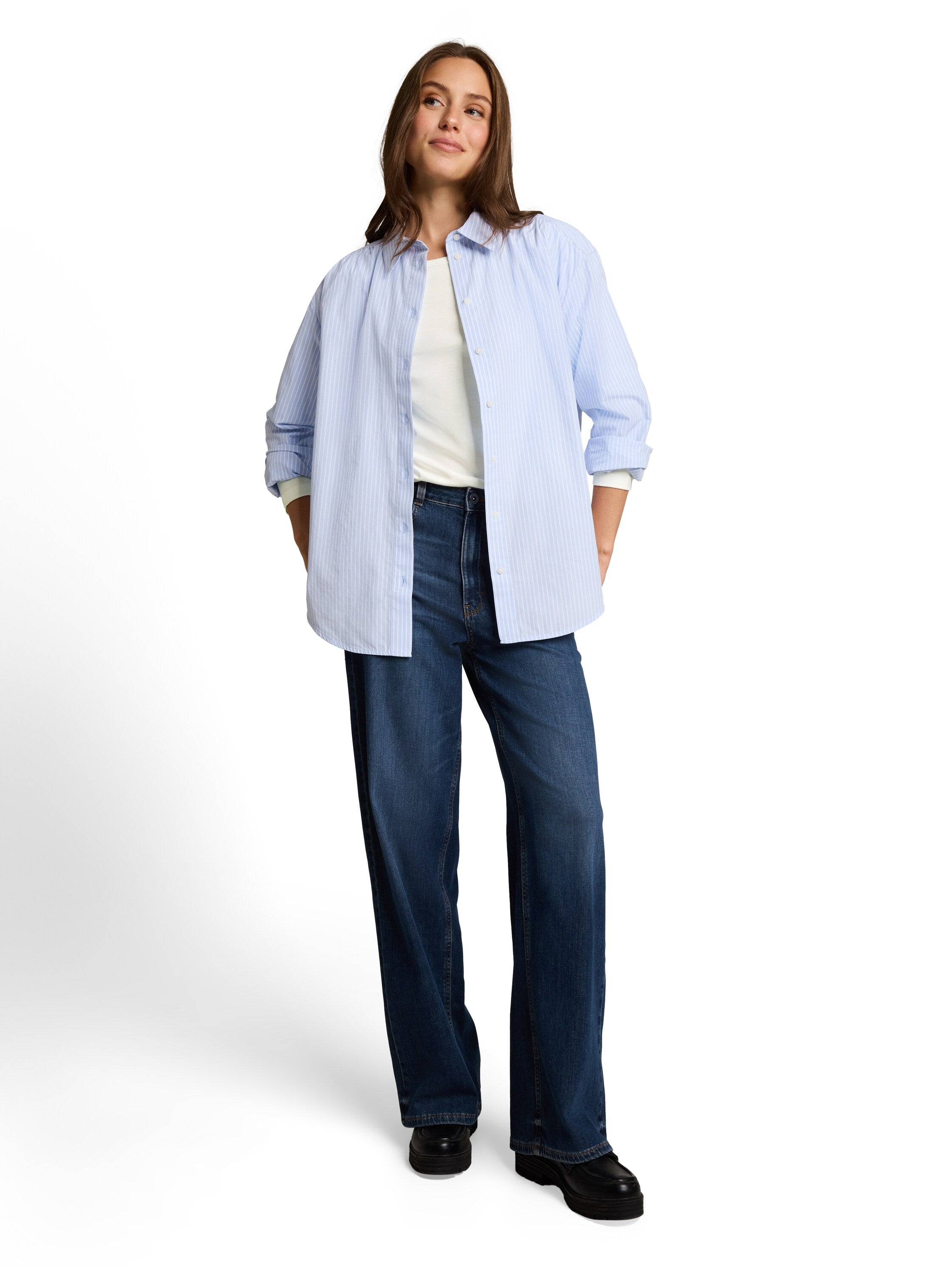 Basic Langarmshirt aus Baumwolle