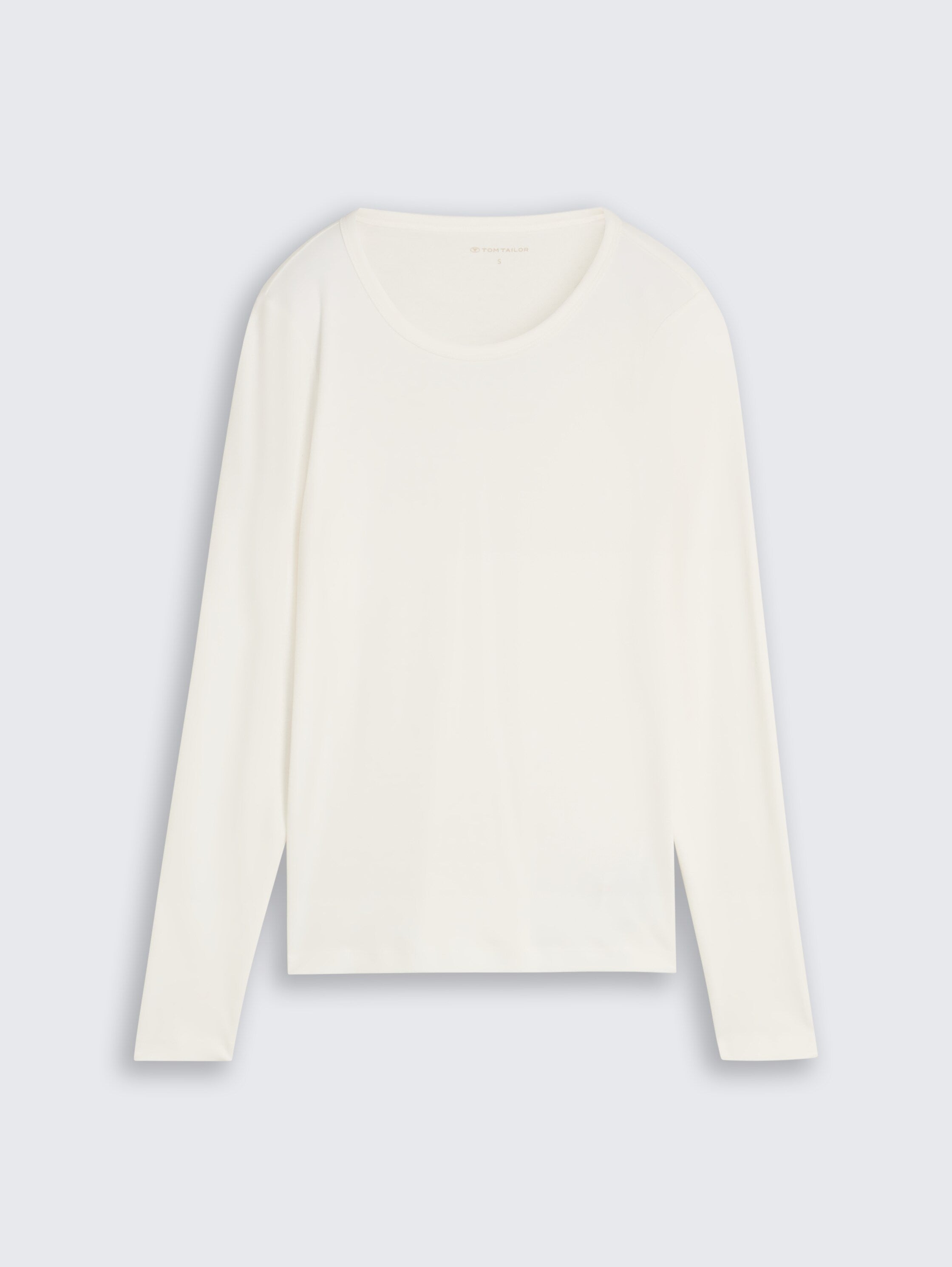 Basic Langarmshirt aus Baumwolle