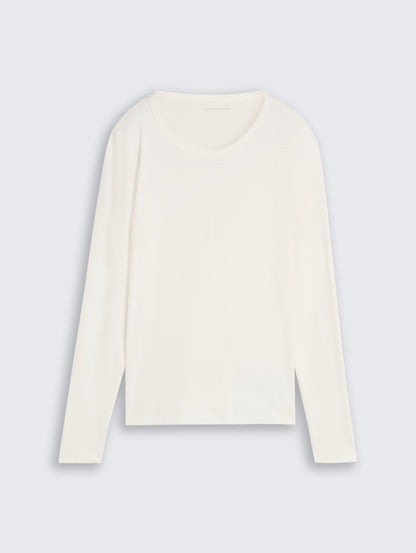 Basic Langarmshirt aus Baumwolle