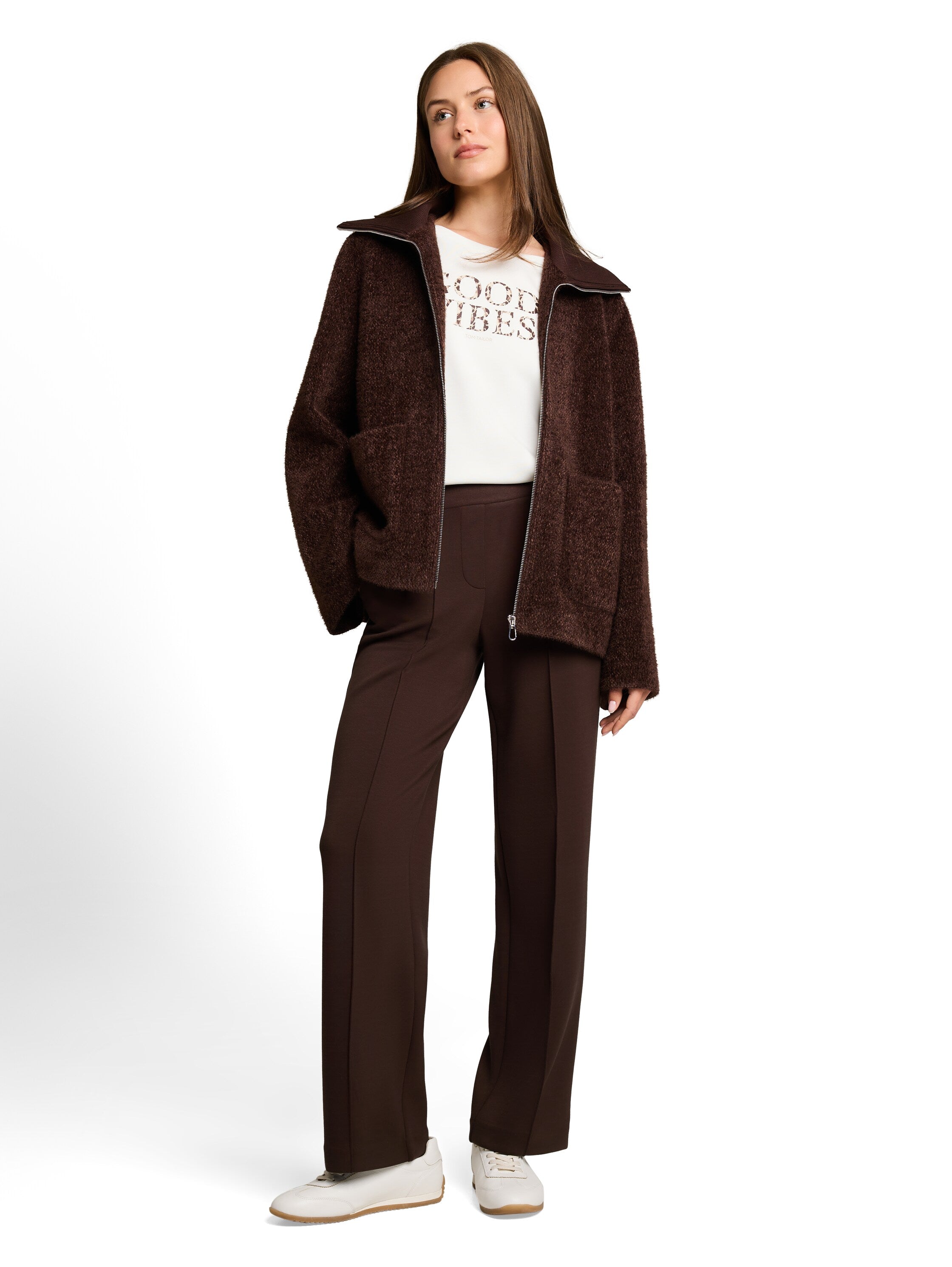 Cosy Jacke mit Taschen