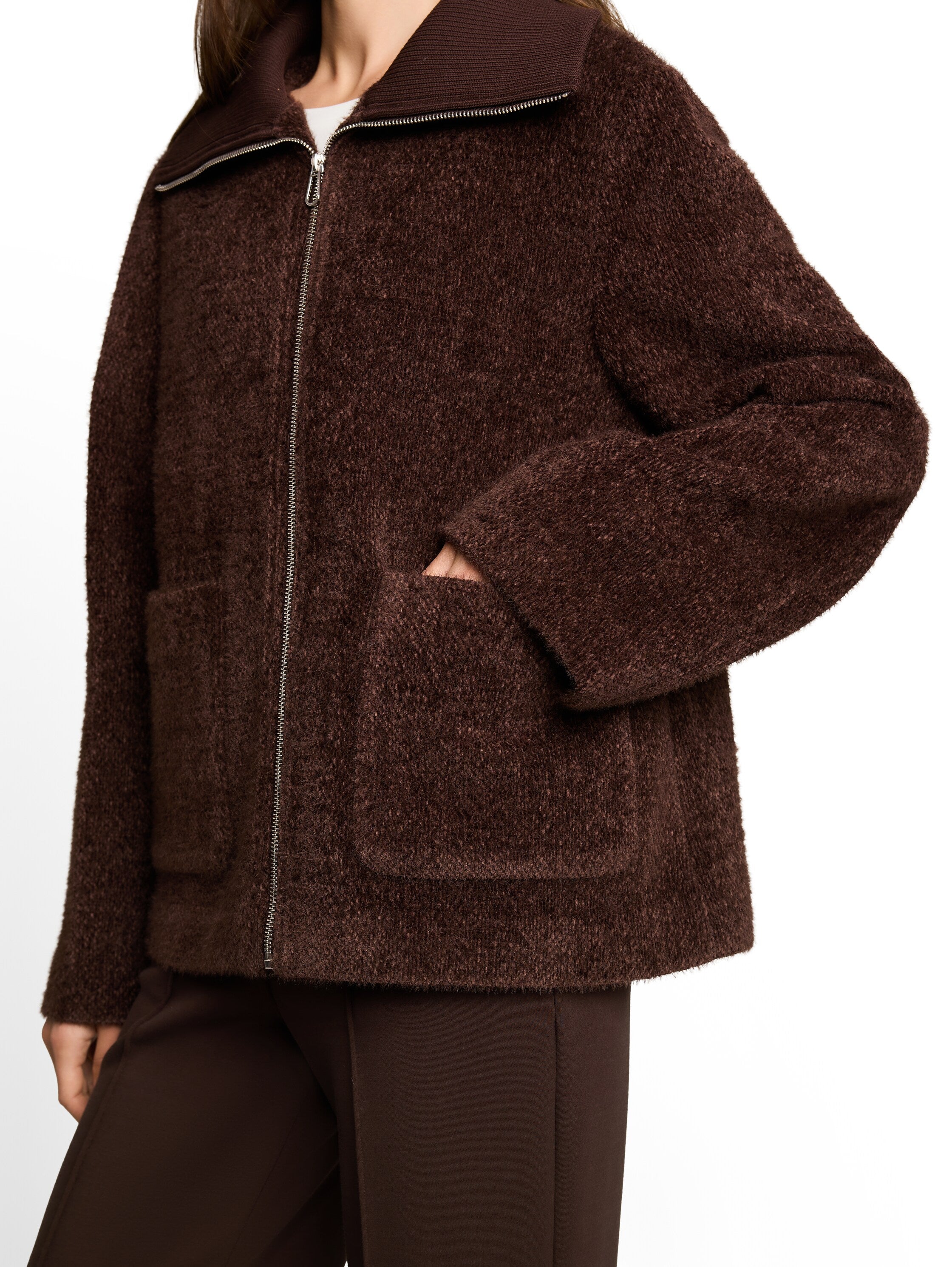 Cosy Jacke mit Taschen