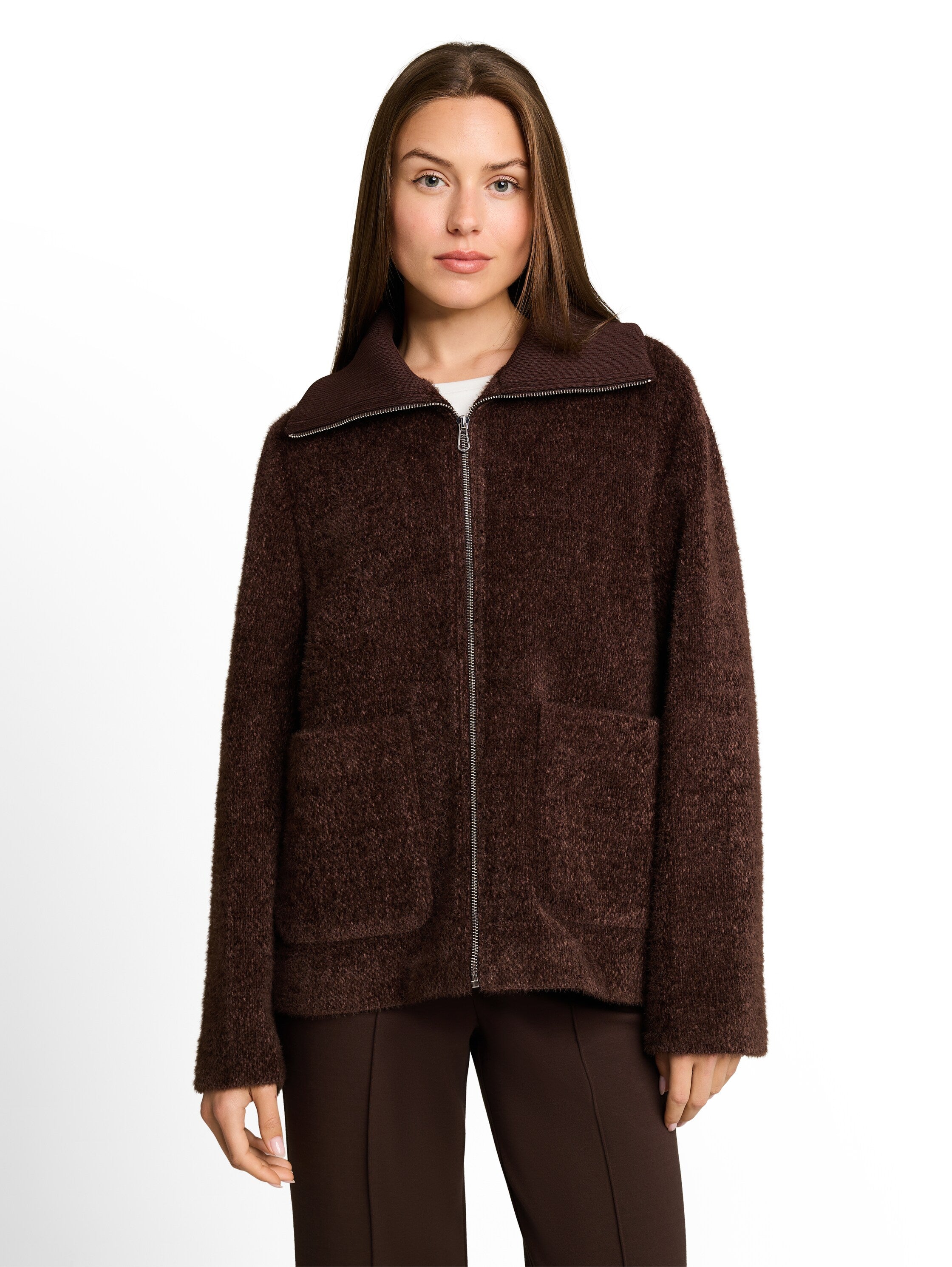 Cosy Jacke mit Taschen