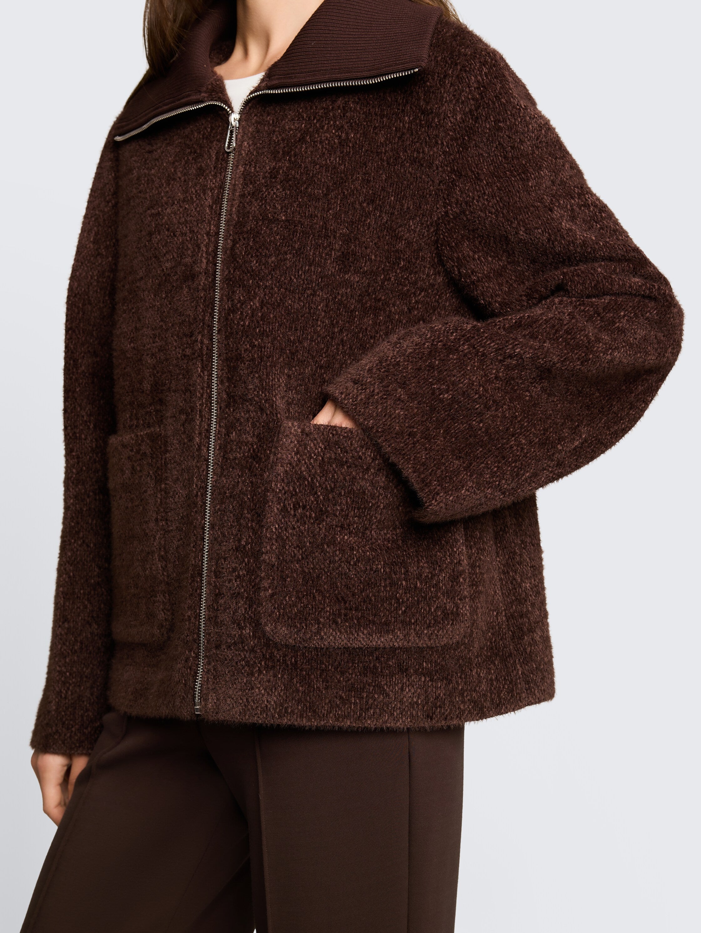 Cosy Jacke mit Taschen