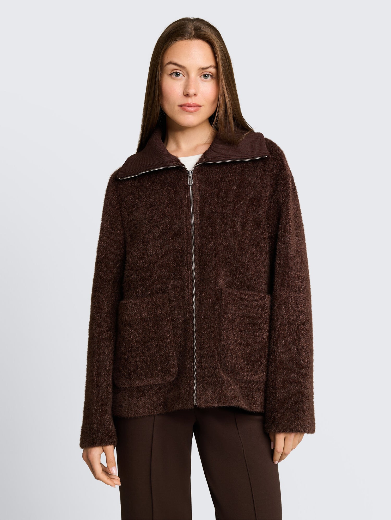 Cosy Jacke mit Taschen