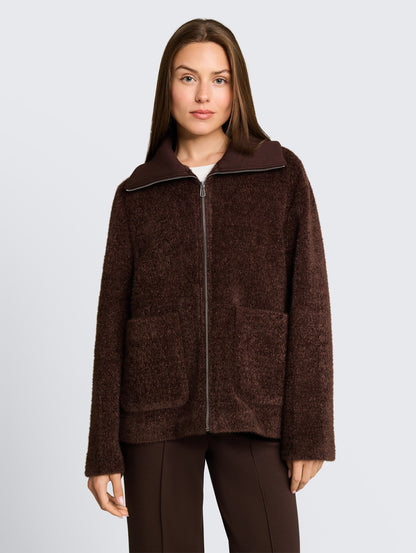 Cosy Jacke mit Taschen