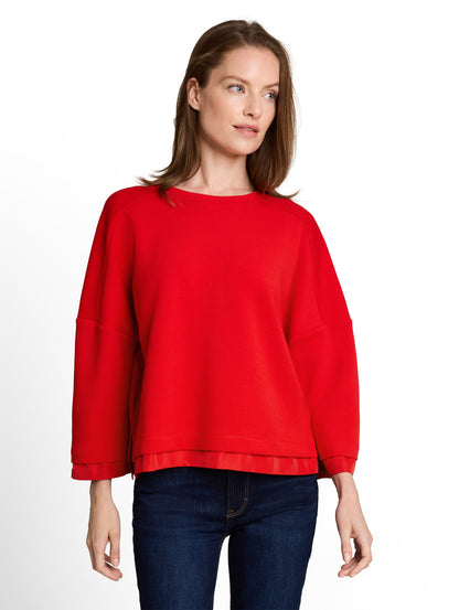 Loose Fit Sweatshirt mit 7/8-Arm