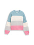 Cropped Strickpullover mit Colour Blocking