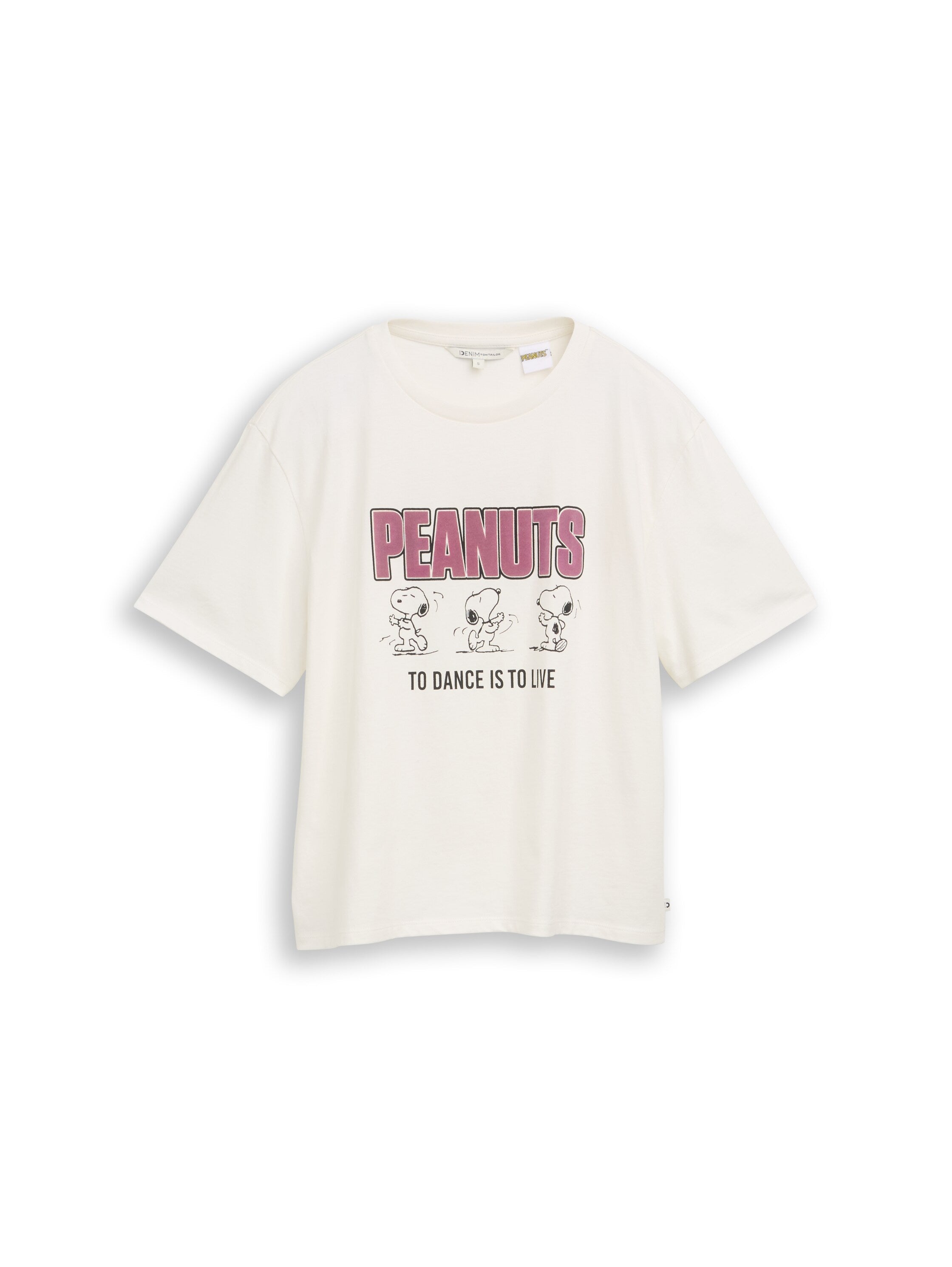Boxy Fit T-Shirt mit Snoopy-Print