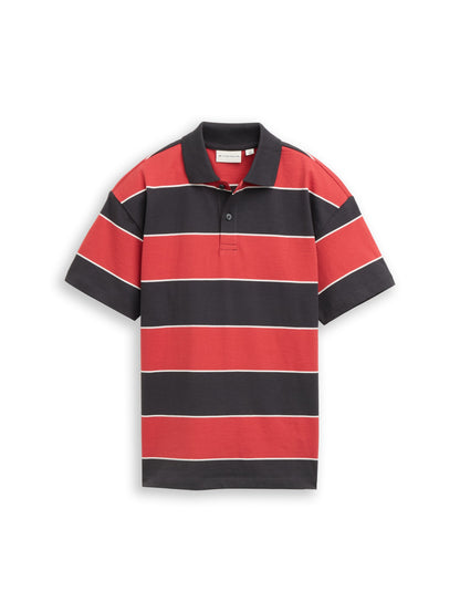 Oversize Jersey Poloshirt aus Baumwolle