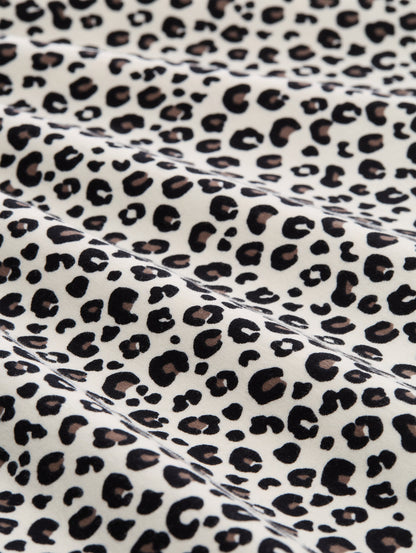 Loose Fit Sweatshirt mit Leo-Print