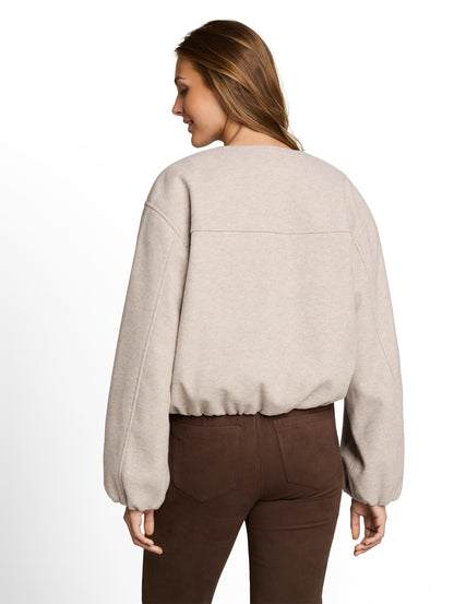 Blouson Jacke in Melange-Optik