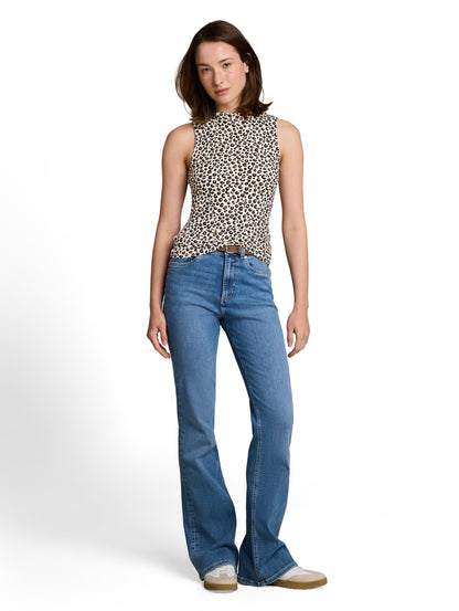 Slim Fit Top mit Stehkragen