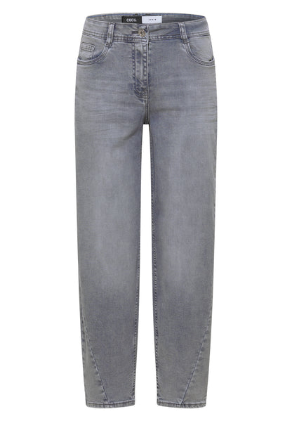 High Waist Barrel Leg Jeans im Loose Fit