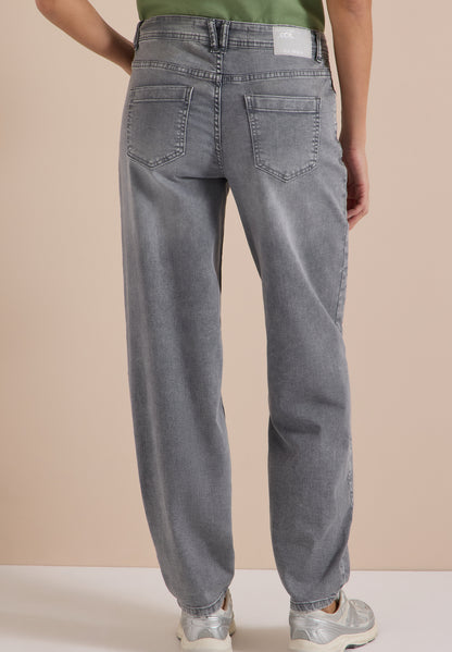 High Waist Barrel Leg Jeans im Loose Fit