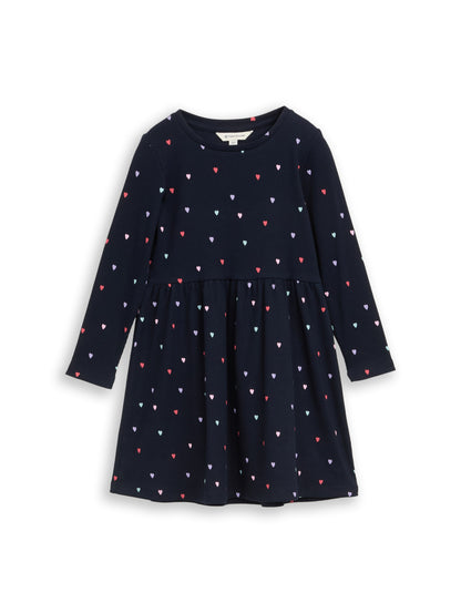 Mini-Kleid mit Herz-Print