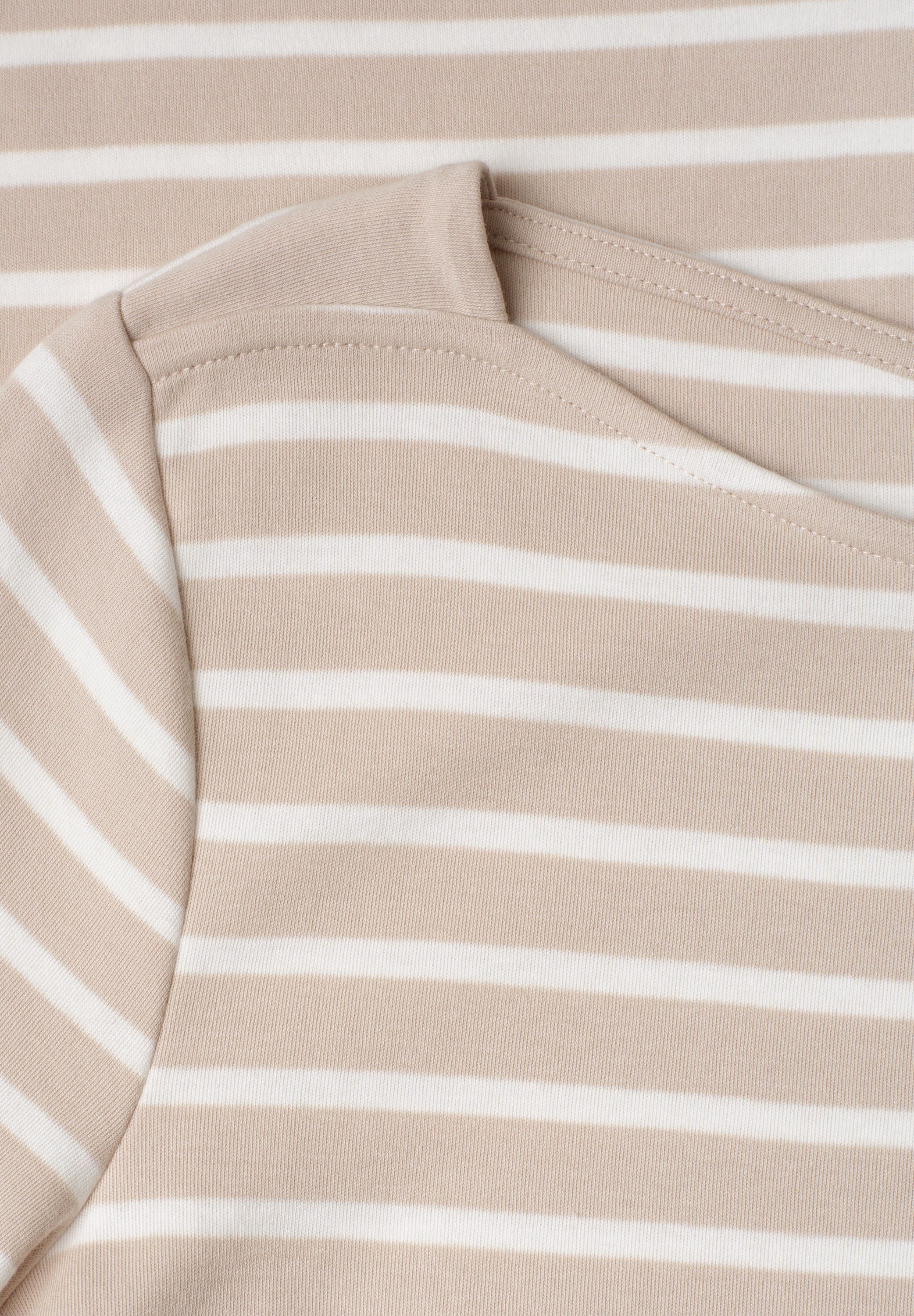 3/4-Arm Shirt mit U-Boot-Ausschnitt