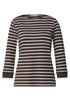 3/4-Arm Shirt mit U-Boot-Ausschnitt