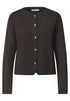 Strick-Look Jacke mit dekorativen Knöpfen