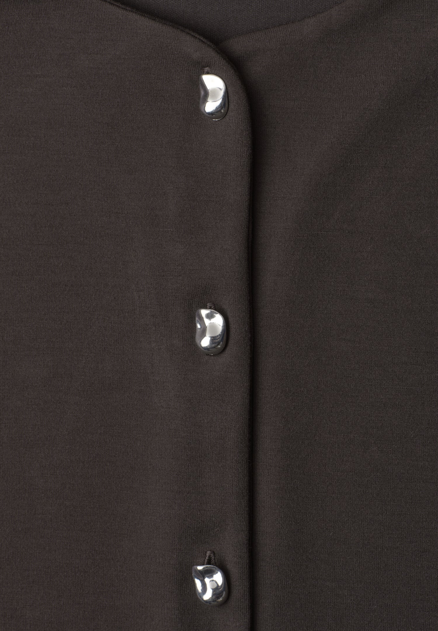 Strick-Look Jacke mit dekorativen Knöpfen