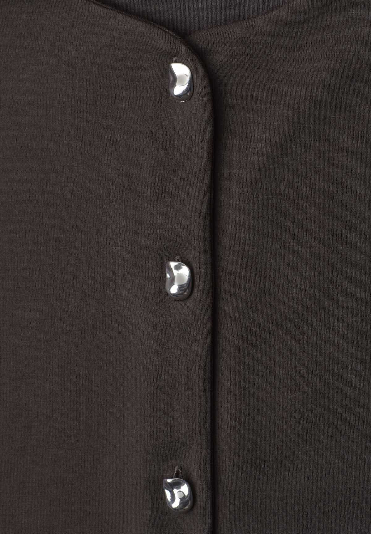 Strick-Look Jacke mit dekorativen Knöpfen