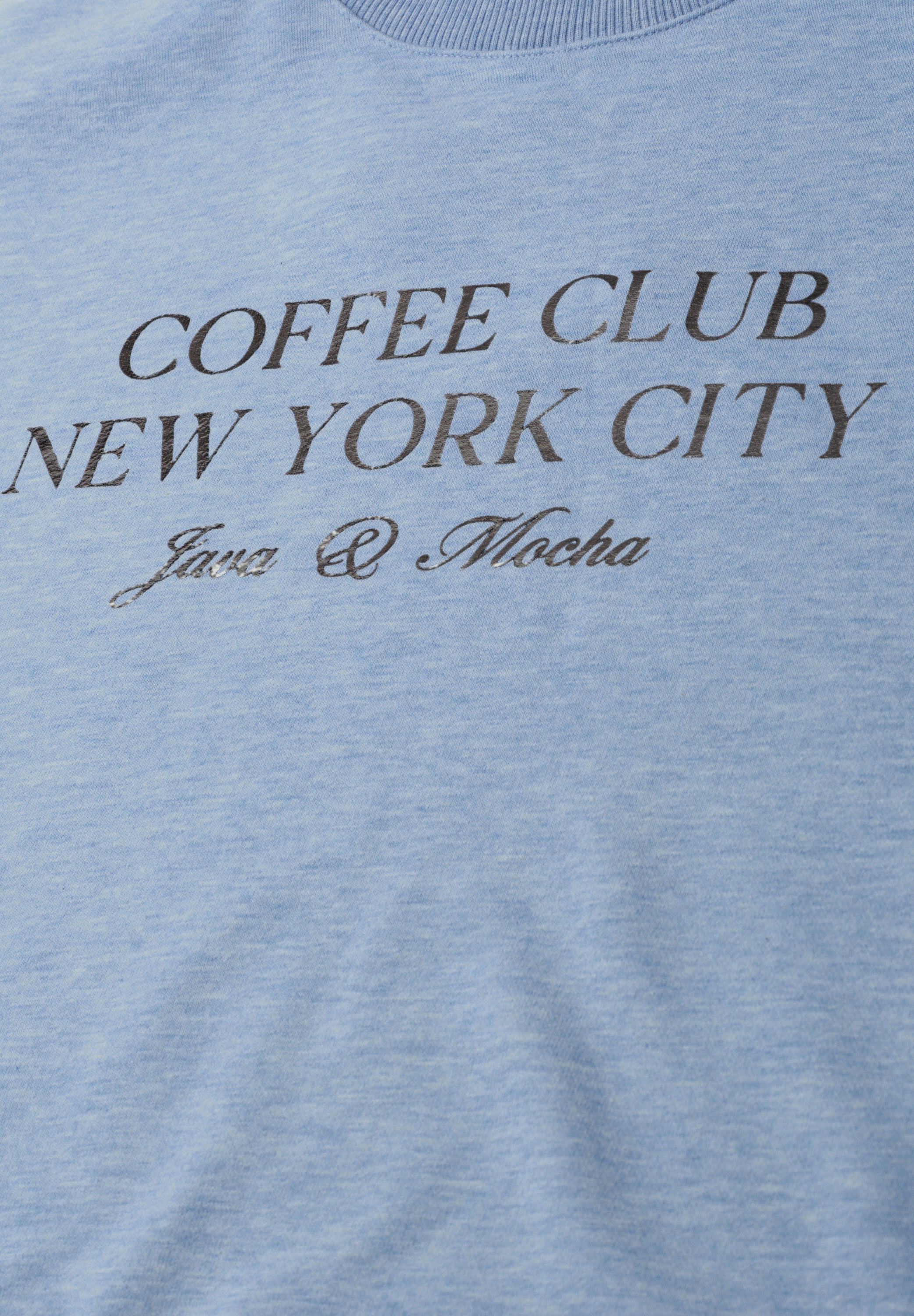 Kurzarm Sweatshirt mit Wording