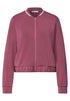 Langarm Jacke im Silk-Look mit Zipper