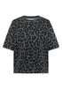 T-Shirt mit Rundhals und Leo-Muster