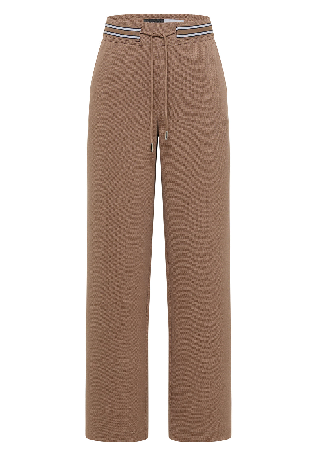 High Waist Straight Leg Hose mit Dessin