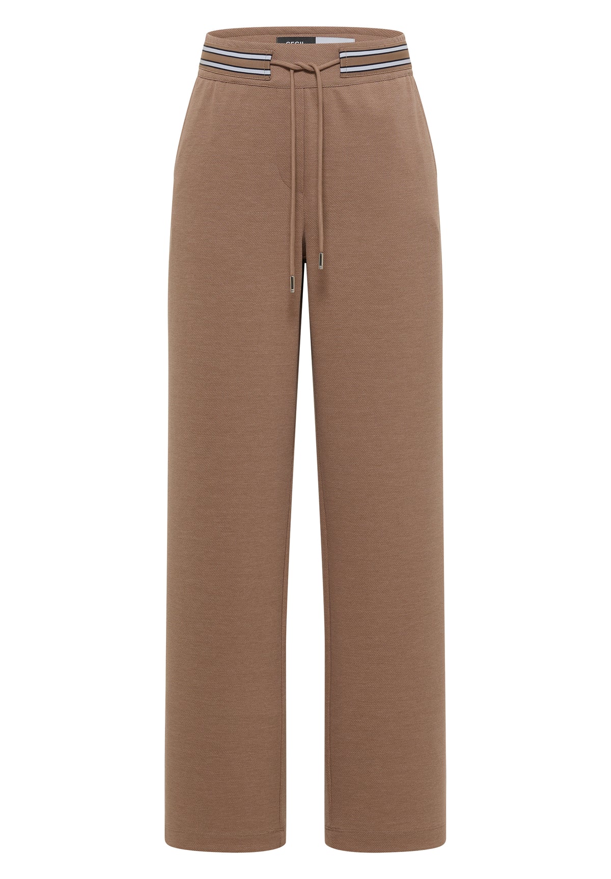 High Waist Straight Leg Hose mit Dessin
