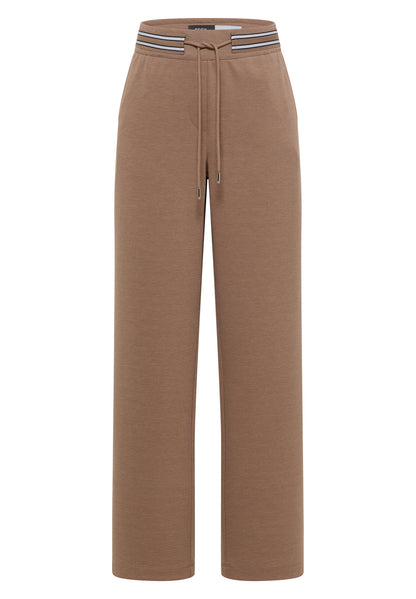 High Waist Straight Leg Hose mit Dessin