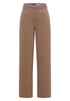 High Waist Straight Leg Hose mit Dessin