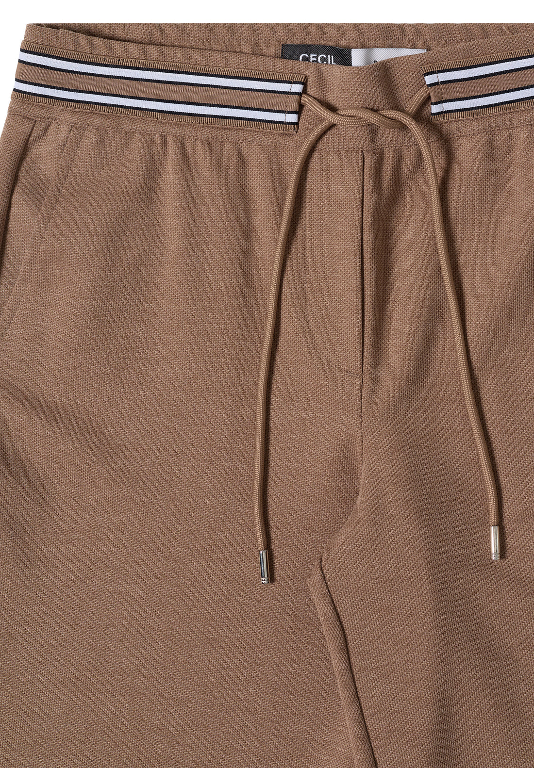 High Waist Straight Leg Hose mit Dessin