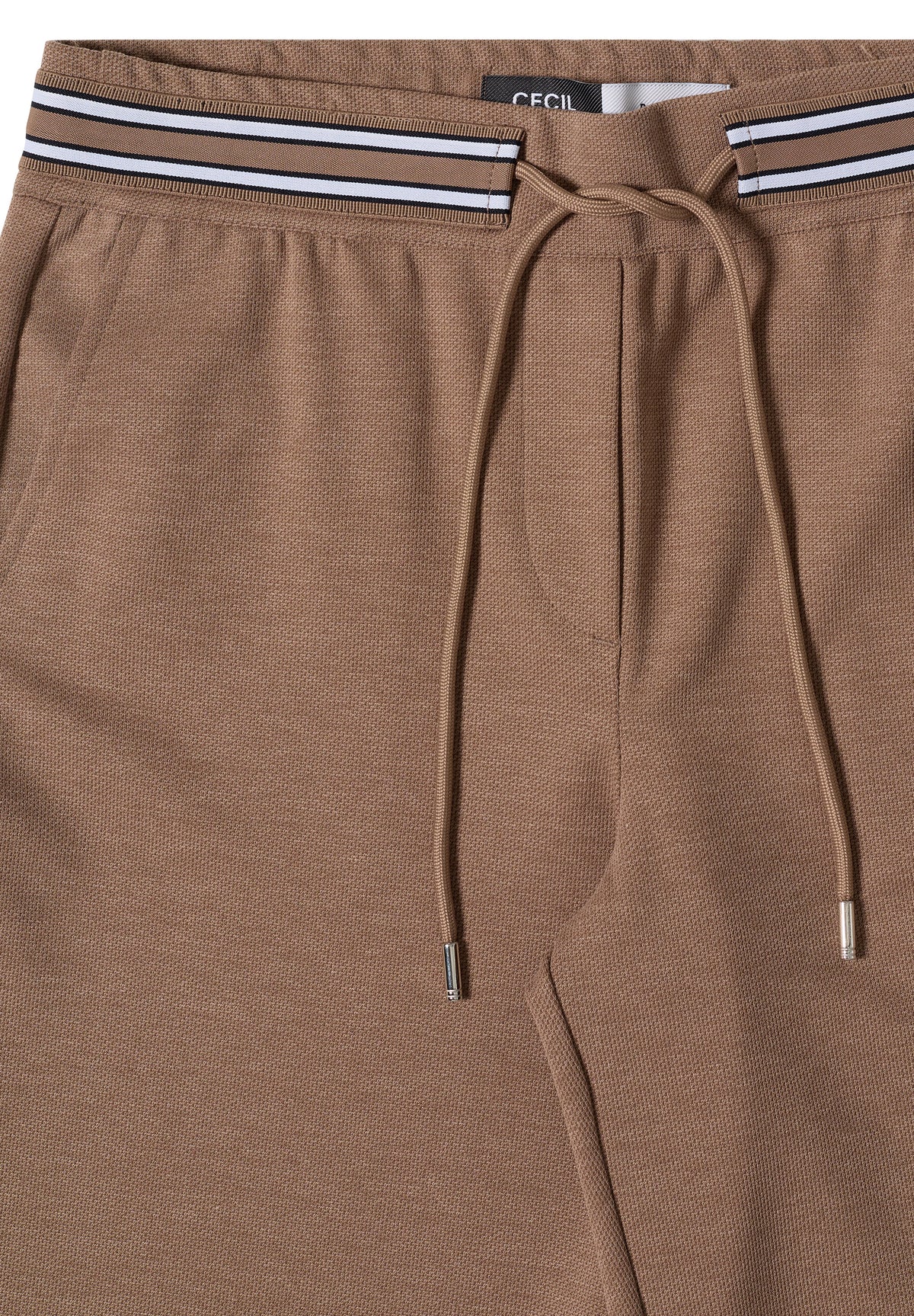 High Waist Straight Leg Hose mit Dessin