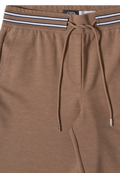 High Waist Straight Leg Hose mit Dessin