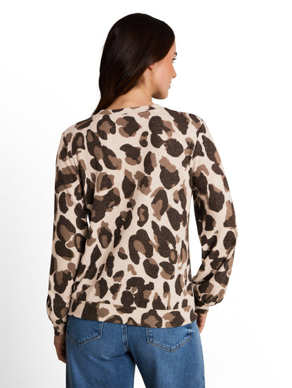 Cosy Langarmshirt mit Muster