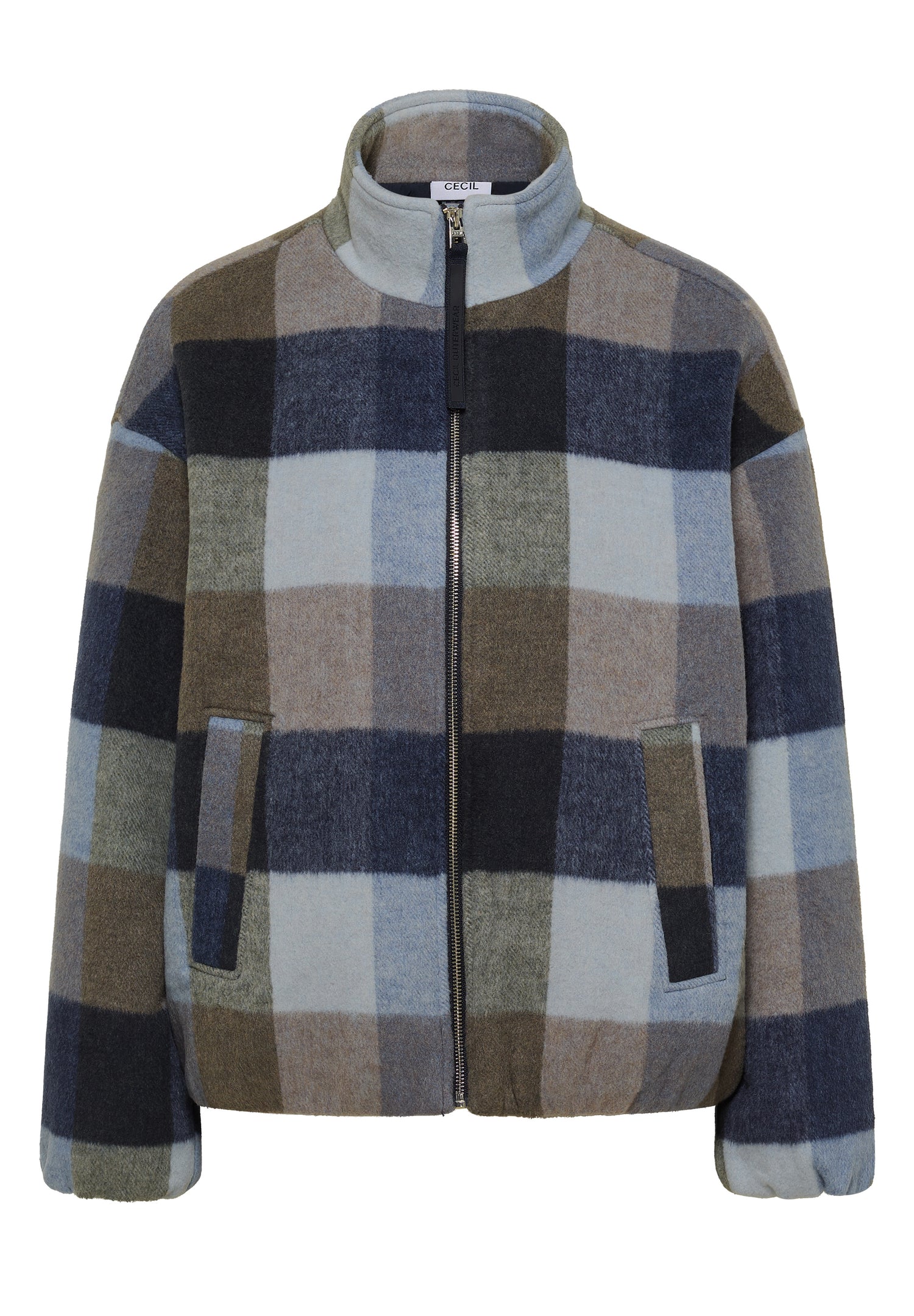 Blouson mit Stehkragen und Karomuster