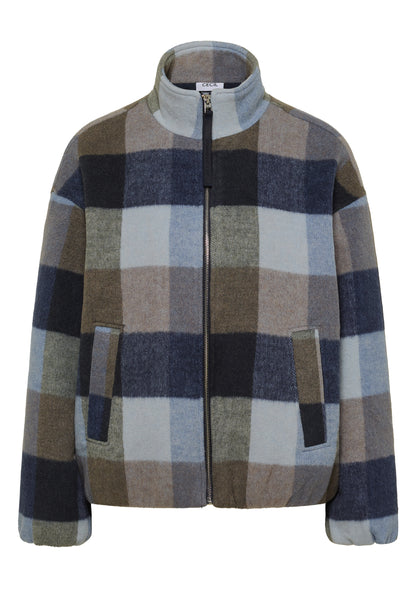 Blouson mit Stehkragen und Karomuster
