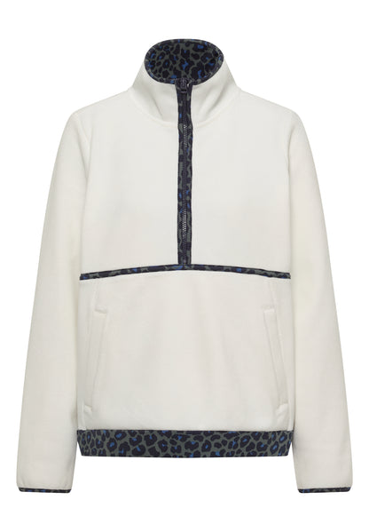 Fleece-Pullover mit Leo-Details