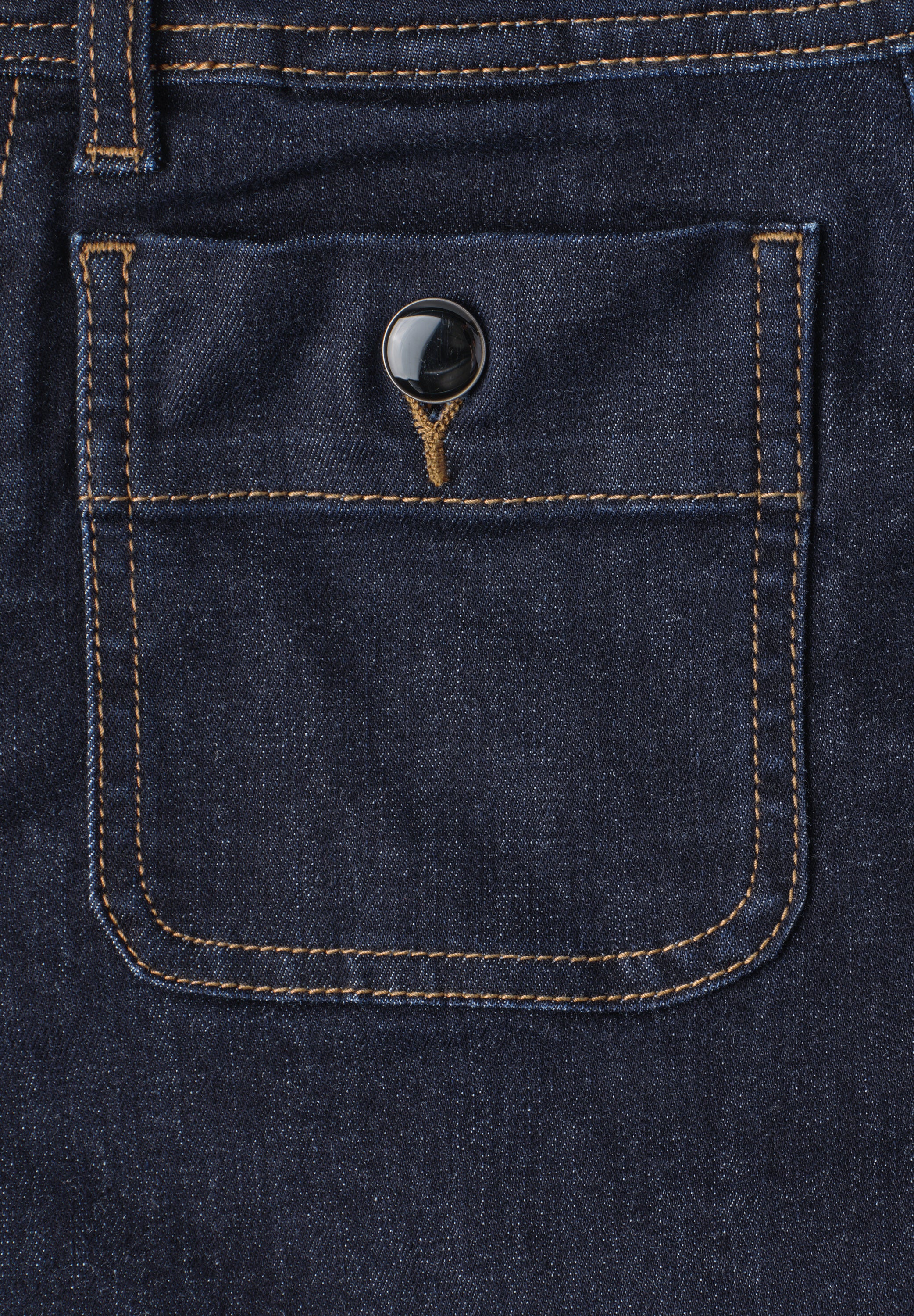 Mid Waist Straight Leg Jeans im Casual Fit