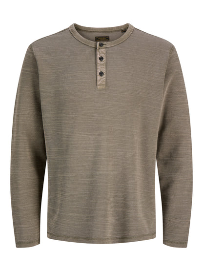 JPRBLUAARON LS HENLEY TEE