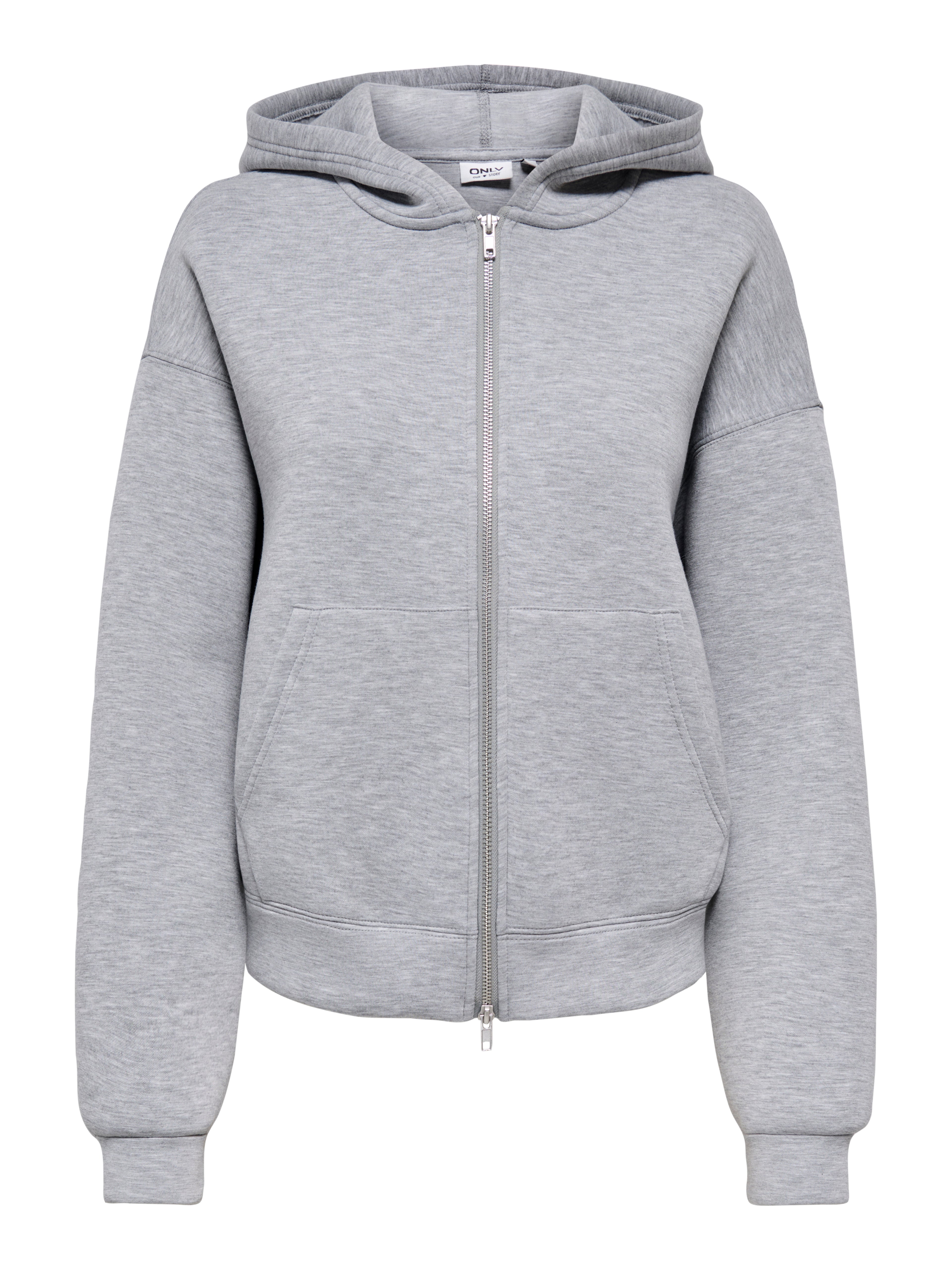 ONLNAOMI L/S TWO-WAY ZIP HOODIE SWT NOOS