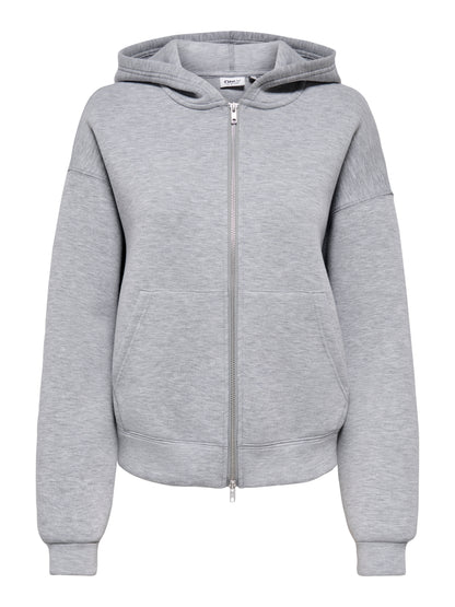 ONLNAOMI L/S TWO-WAY ZIP HOODIE SWT NOOS