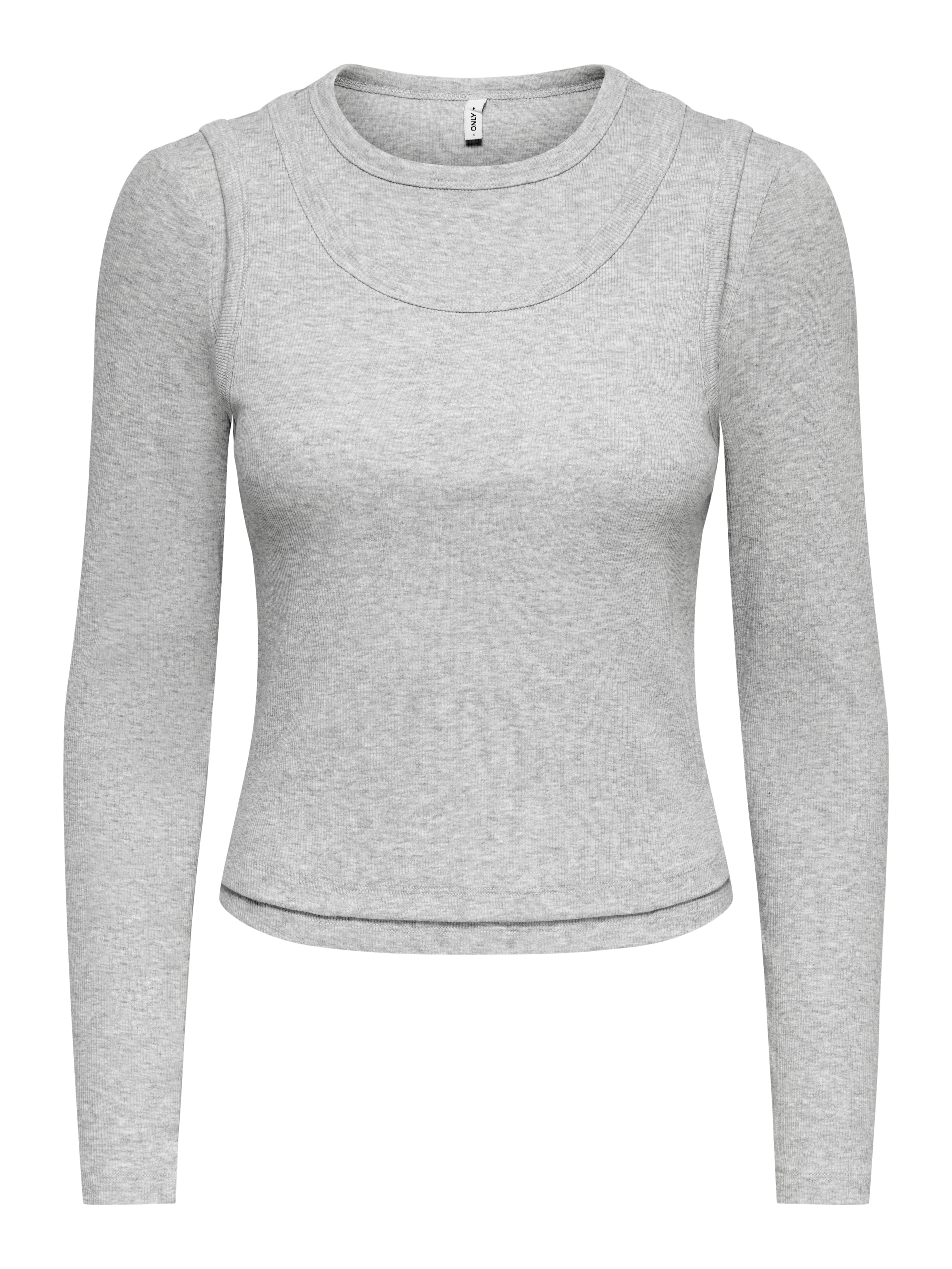 ONLJILLI  L/S O-NECK DOUBLE TOP JRS