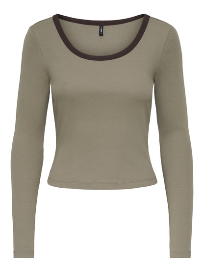 ONLVAL L/S CONTRAST TOP JRS