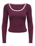 ONLVAL L/S CONTRAST TOP JRS