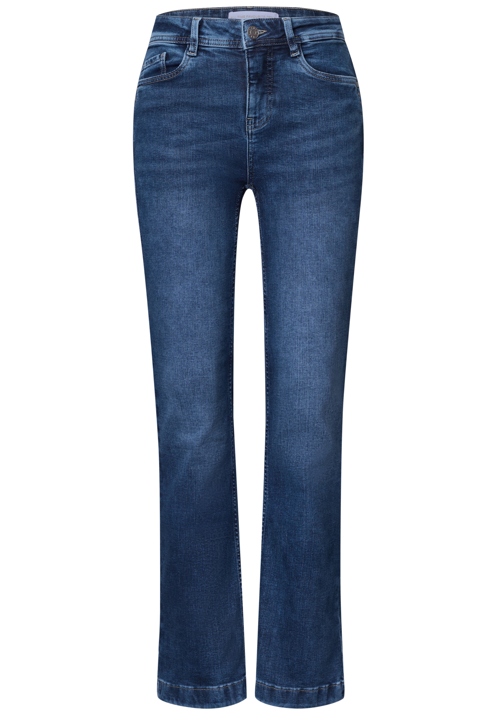 High Waist Bootcut Jeans im Slim Fit