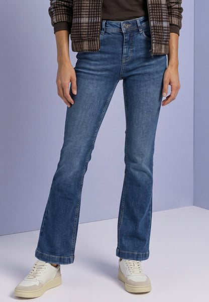 High Waist Bootcut Jeans im Slim Fit