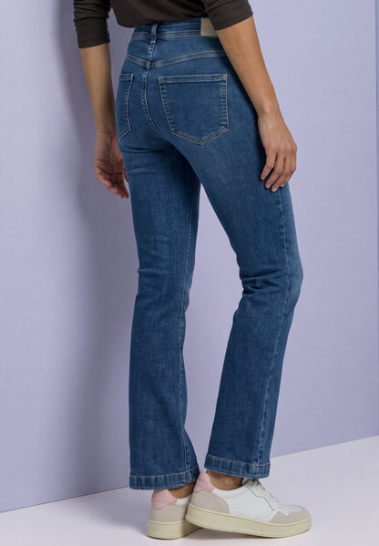 High Waist Bootcut Jeans im Slim Fit