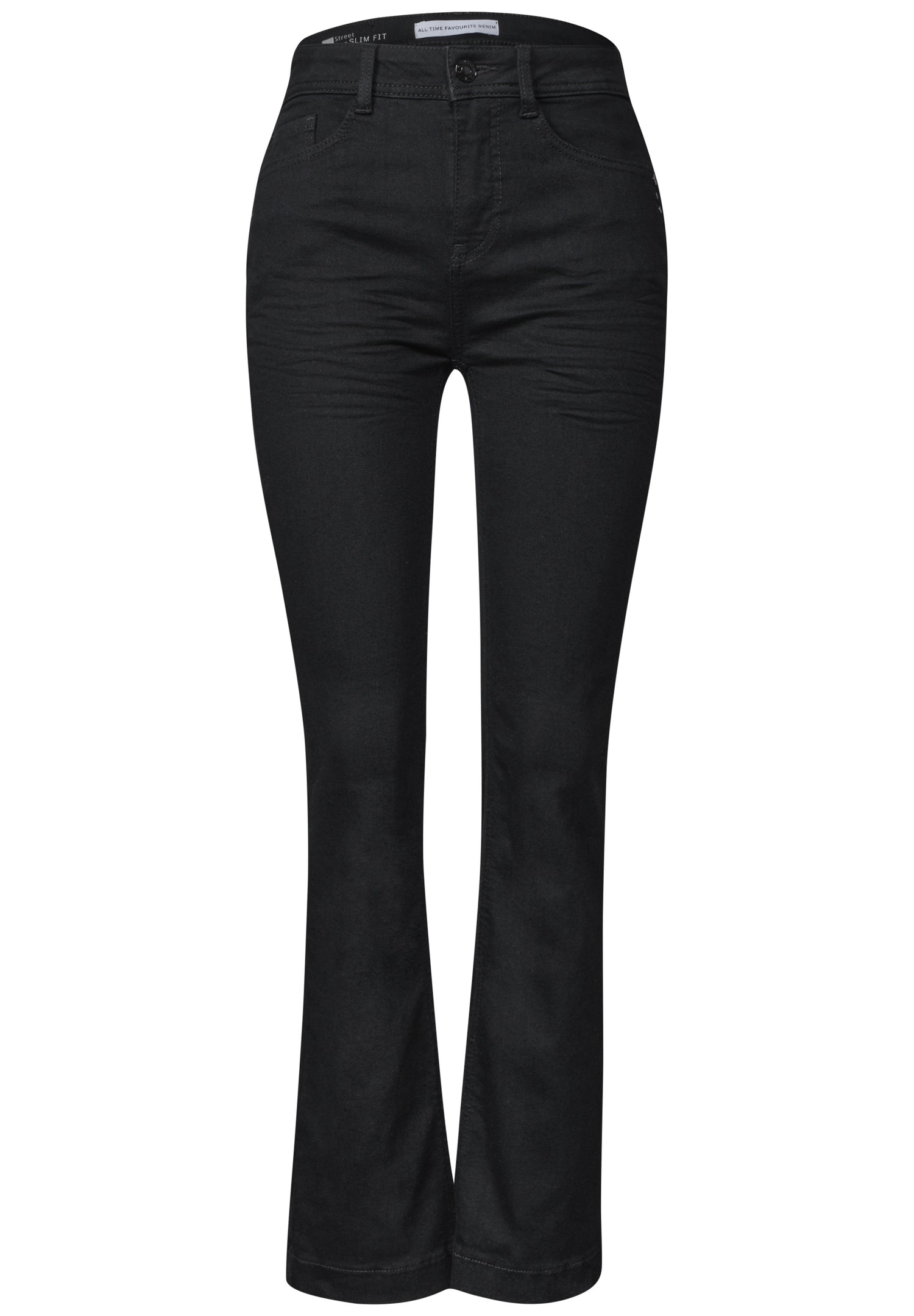 High Waist Bootcut Jeans im Slim Fit