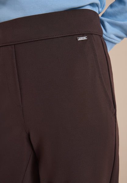 High Waist Straight Leg Hose im Loose Fit